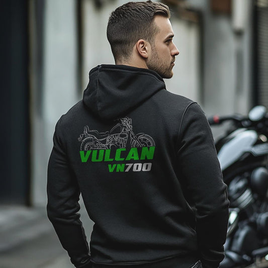 Kawasaki VN700 Vulcan 700 1985 Inspired Hoodie - Motorcycle Sweatshirt for Riders