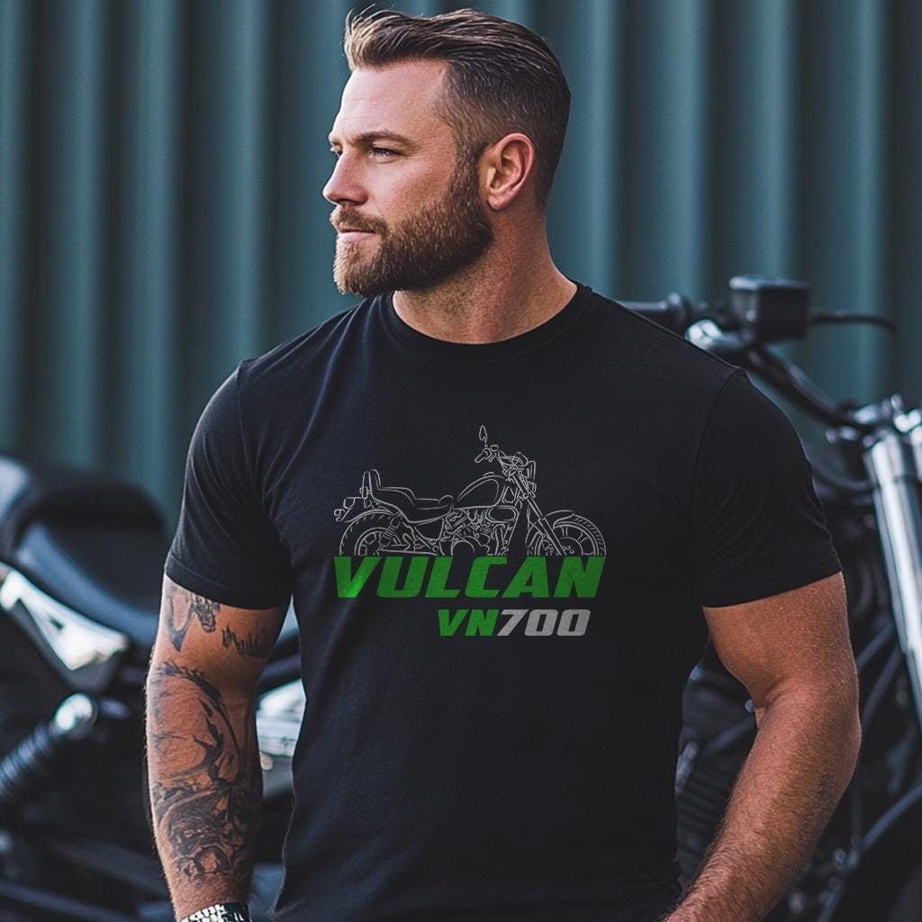 Kawasaki VN700 Vulcan 700 1985 Inspired T-Shirt - Motorcycle Tee Shirt for Riders