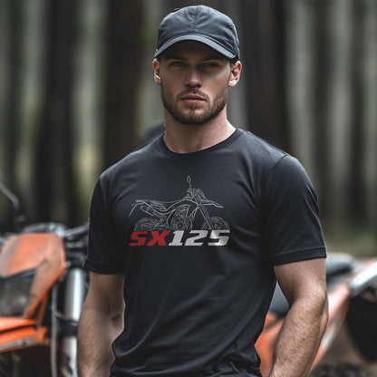 Aprilia SX 125 Inspired T-Shirt - Motorcycle Tee Shirt for Riders