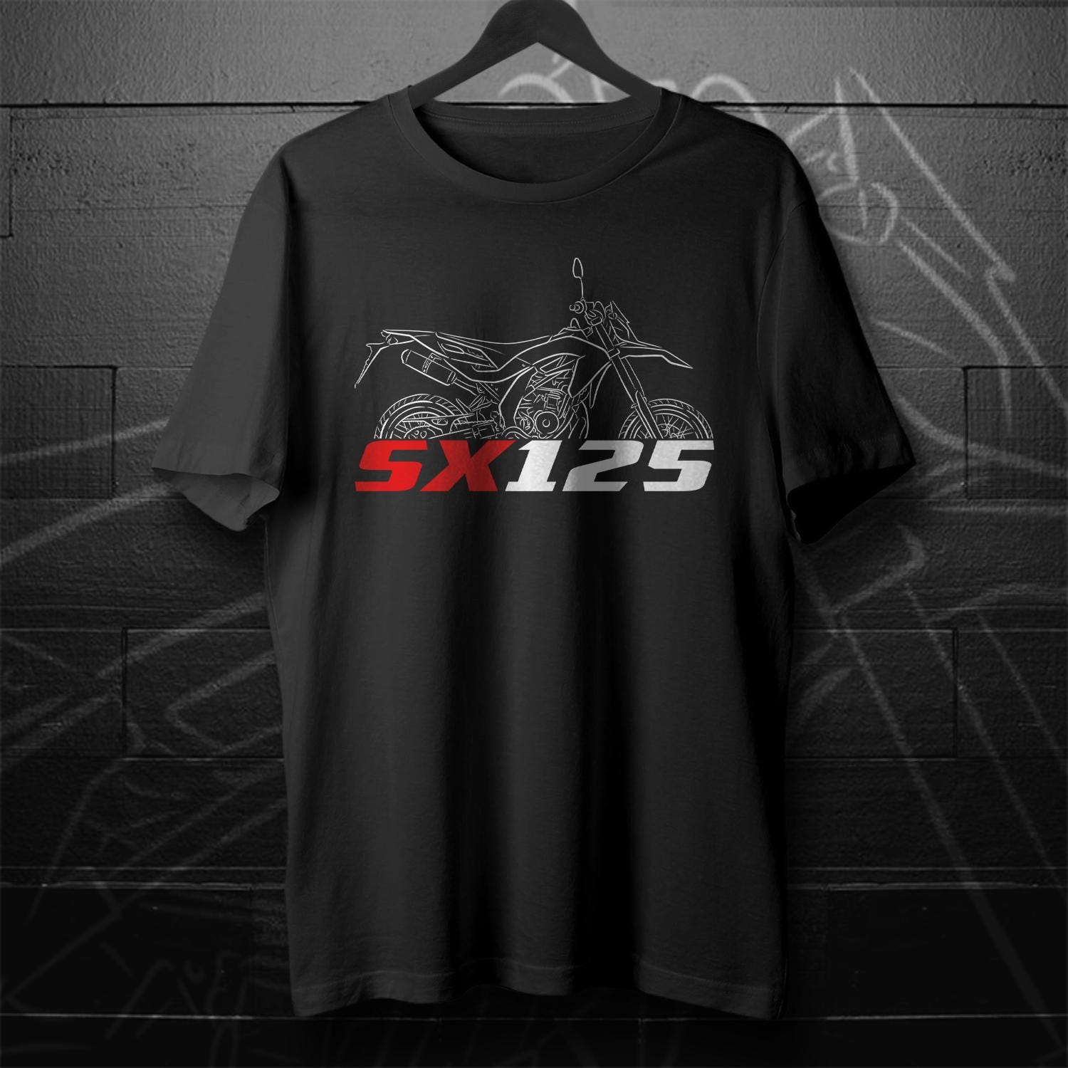 Aprilia SX 125 Inspired T-Shirt - Motorcycle Tee Shirt for Riders