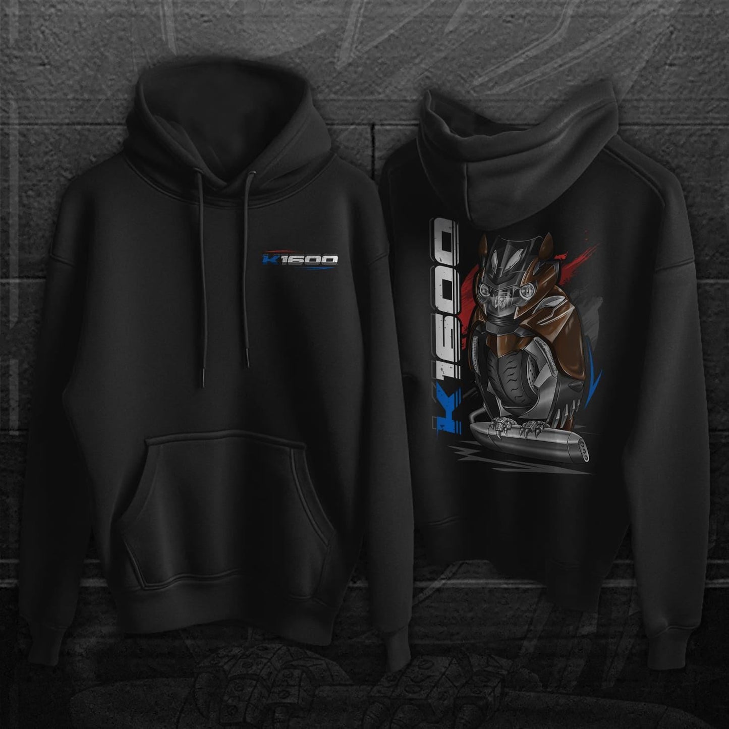 BMW K1600 Inspired Hoodie - Motorcycle Sweatshirt for Motorrad Rider