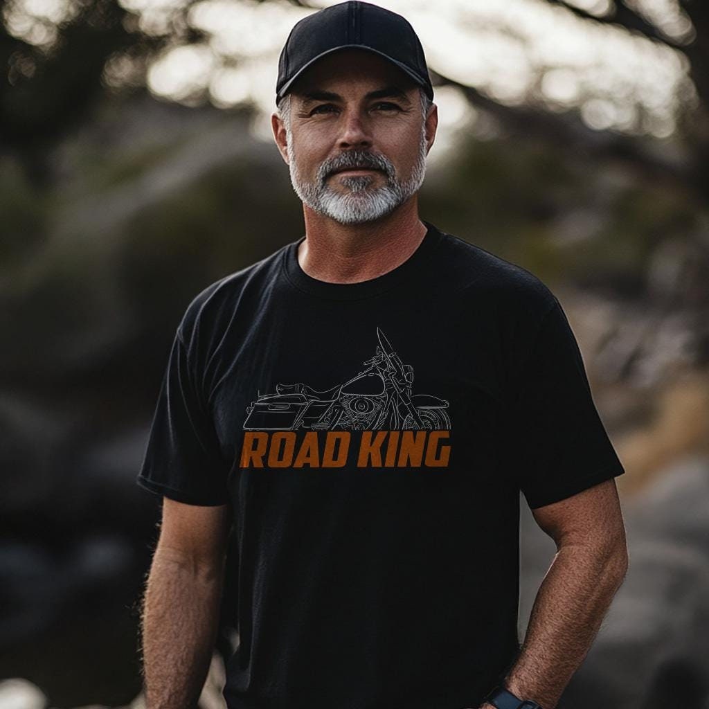 Harley-Davidson Road King FLHR Inspired T-Shirt - Biker Motorcycle Tee Shirt