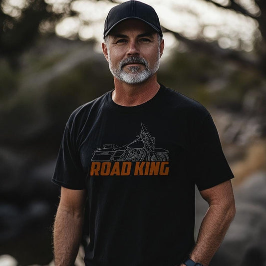 Harley-Davidson Road King FLHR Inspired T-Shirt - Biker Motorcycle Tee Shirt