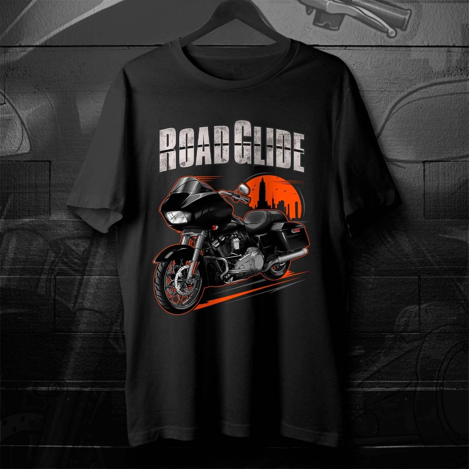 Harley Road Glide FLTRX T-Shirt - Motorcycle Tee Shirt for Bikers