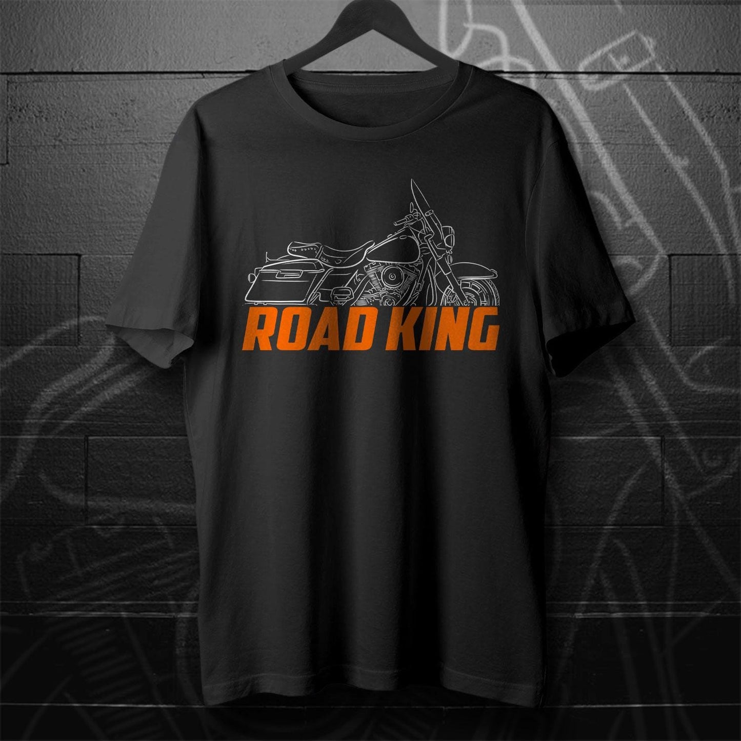 Harley-Davidson Road King FLHR Inspired T-Shirt - Biker Motorcycle Tee Shirt
