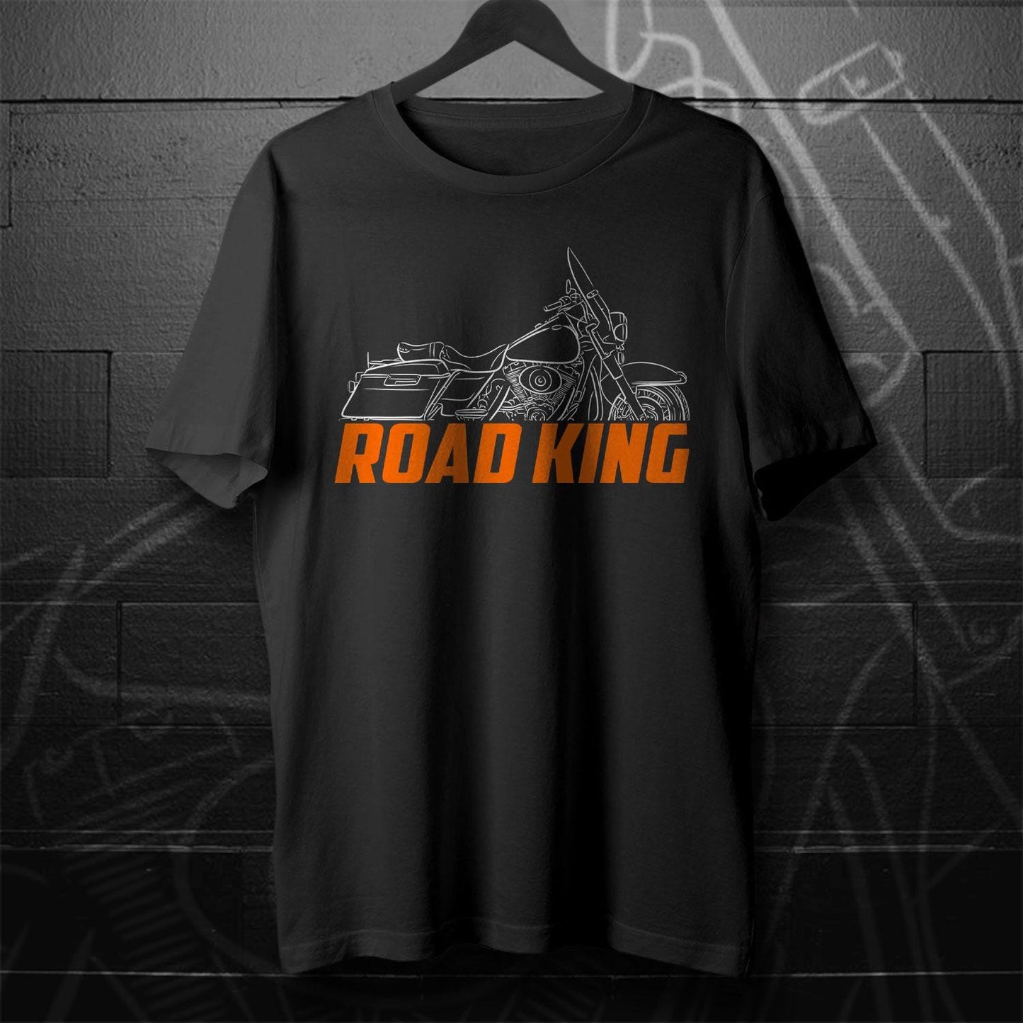 Harley-Davidson Road King FLHR Inspired T-Shirt - Biker Motorcycle Tee Shirt