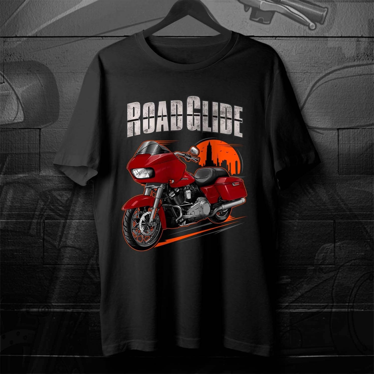 Harley Road Glide FLTRX T-Shirt - Motorcycle Tee Shirt for Bikers