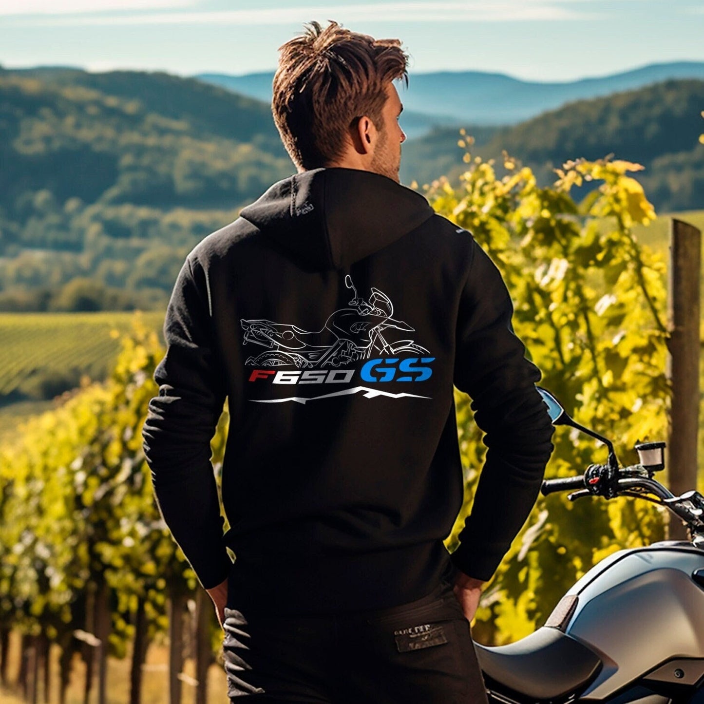 BMW F650GS Hoodie - Motorcycle Sweatshirt for Riders