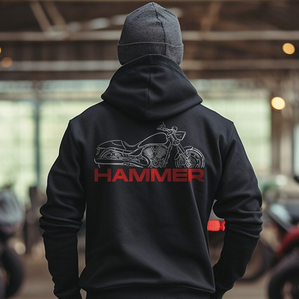 Victory Hammer Hoodie - Motorcycle Sweatshirt for Bikers