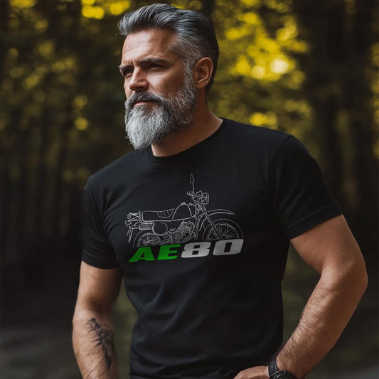 Kawasaki AE80 1981 - 1986 Inspired T-Shirt - Motorcycle Tee Shirt for Riders
