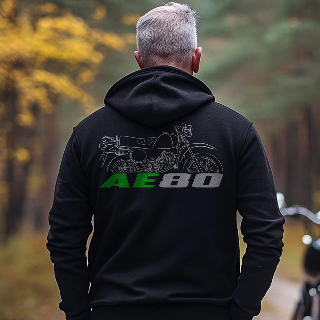 Kawasaki AE80 1981 - 1986 Inspired Hoodie - Motorcycle Sweatshirt for Riders