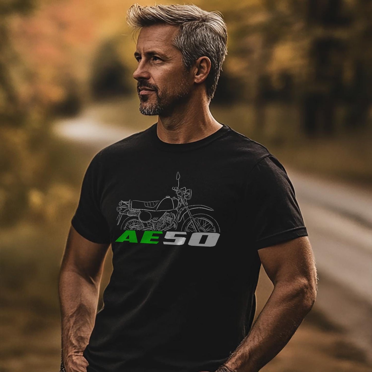 Kawasaki AE50 1981 - 1986 Inspired T-Shirt - Motorcycle Tee Shirt for Riders