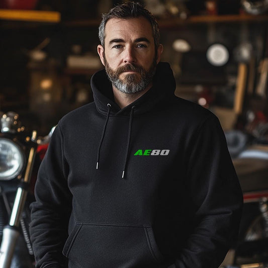 Kawasaki AE80 1981 - 1986 Inspired Hoodie - Motorcycle Sweatshirt for Riders