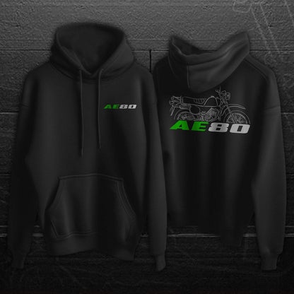 Kawasaki AE80 1981 - 1986 Inspired Hoodie - Motorcycle Sweatshirt for Riders