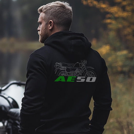 Kawasaki AE50 1981 - 1986 Inspired Hoodie - Motorcycle Sweatshirt for Riders