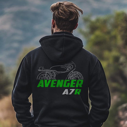 Kawasaki A7R 1967 - 1971 Inspired Hoodie - Motorcycle Sweatshirt for Riders