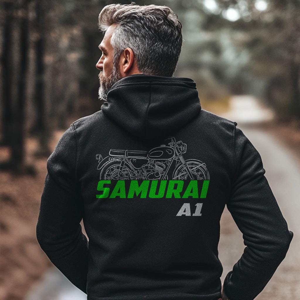 Kawasaki A1 Samurai 1967 - 1971 Hoodie - Motorcycle Sweatshirt for Riders