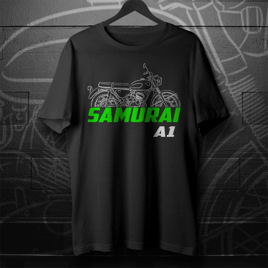 Kawasaki A1 Samurai 1967 - 1971 Inspired T-Shirt - Motorcycle Tee Shirt for Riders