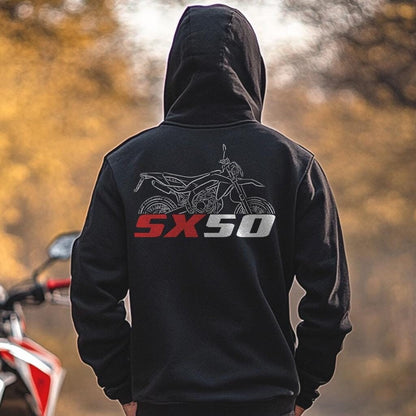 Aprilia SX 50 Inspired Hoodie - Motorcycle Sweatshirt for Riders