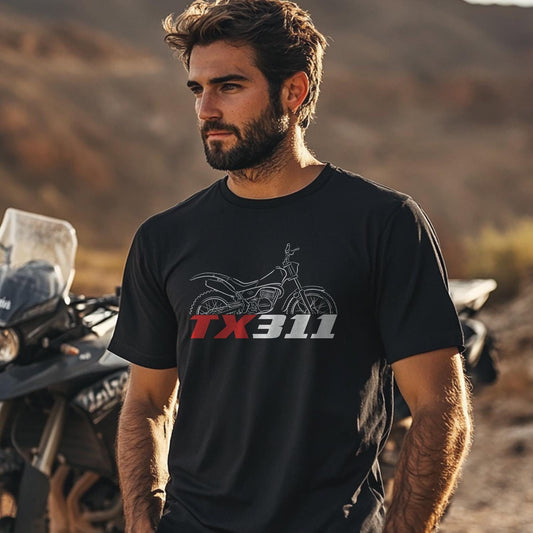 Aprilia TX 311 Inspired T-Shirt - Motorcycle Tee Shirt for Riders