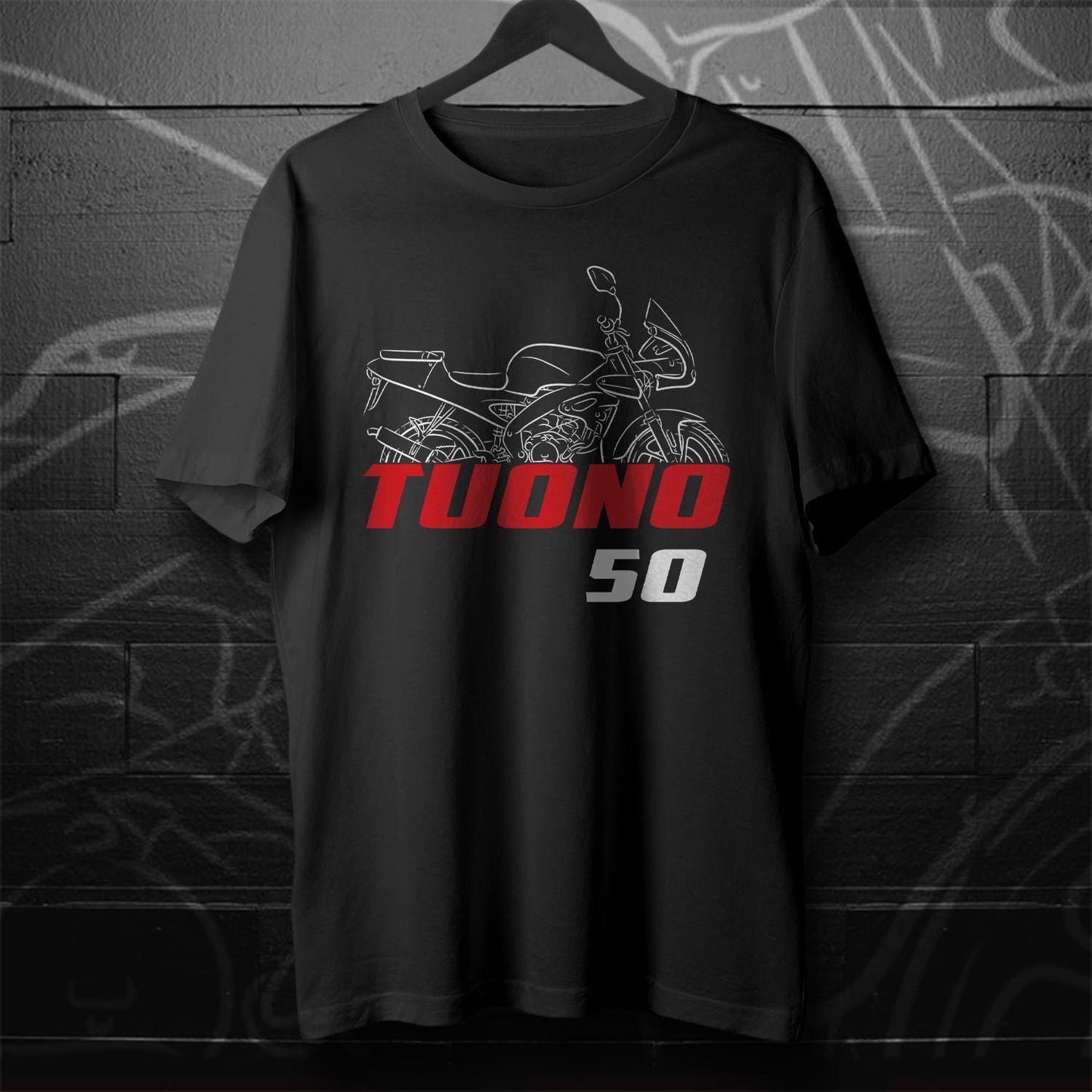 Aprilia Tuono 50 Inspired T-Shirt - Motorcycle Tee Shirt for Riders