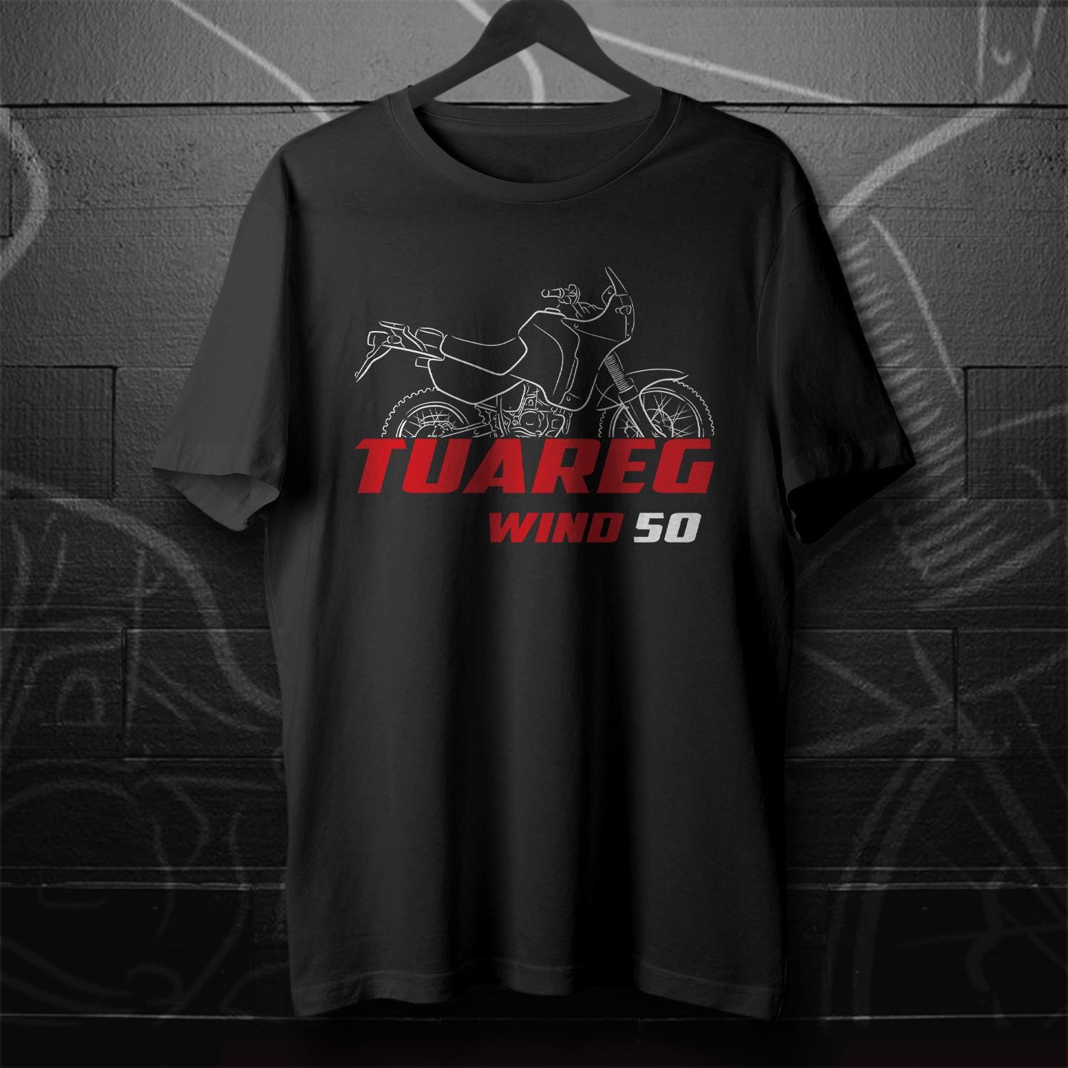 Aprilia Tuareg Wind 50 Inspired T-Shirt - Motorcycle Tee Shirt for Riders