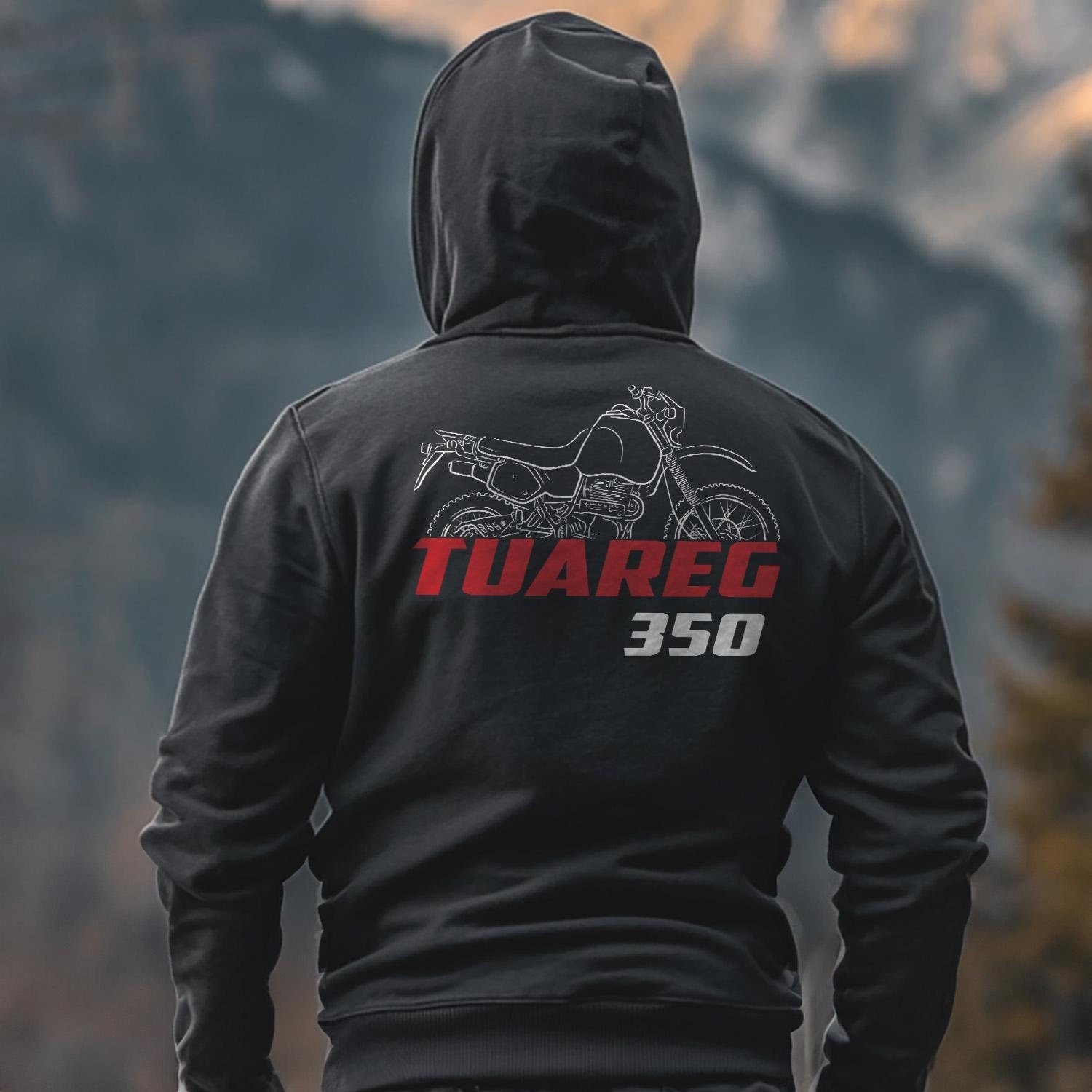 Aprilia Tuareg 350 Inspired Hoodie - Motorcycle Sweatshirt for Riders