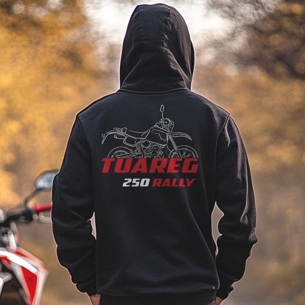 Aprilia Tuareg 250 Rally Inspired Hoodie - Motorcycle Sweatshirt for Riders