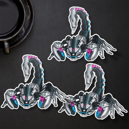 Yamaha YZF-R7 2022-24 Inspired Stickers - Set of 3 Motorcycle Decals for Riders