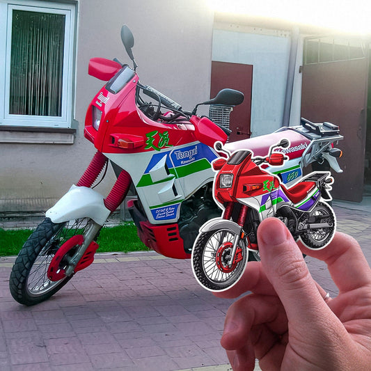 Kawasaki KLR 650 B Tengai Stickers - Set of 3 Motorcycle Decals for Riders