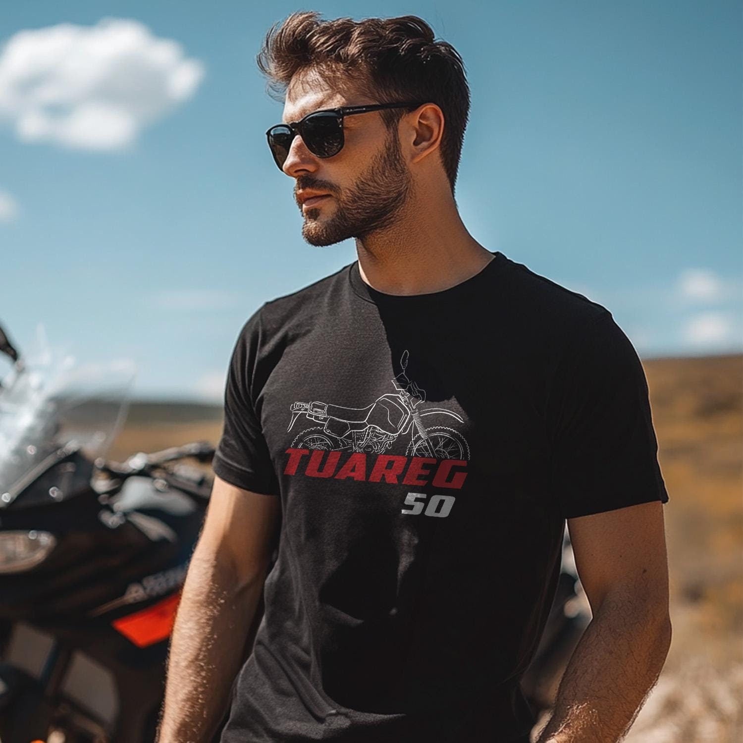 Aprilia Tuareg 50 Inspired T-Shirt - Motorcycle Tee Shirt for Riders
