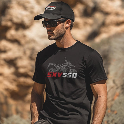 Aprilia SXV 550 Inspired T-Shirt - Motorcycle Tee Shirt for Riders