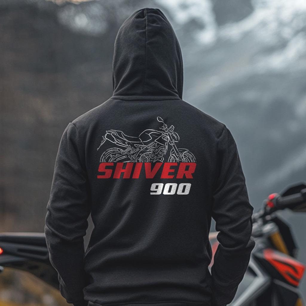 Aprilia Shiver 900 Inspired Hoodie - Motorcycle Sweatshirt for Riders