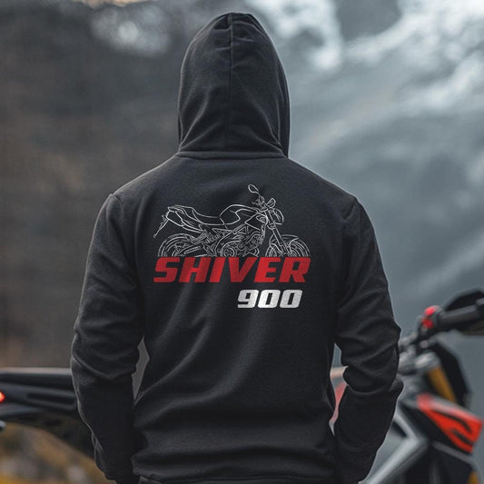 Aprilia Shiver 900 Inspired Hoodie - Motorcycle Sweatshirt for Riders