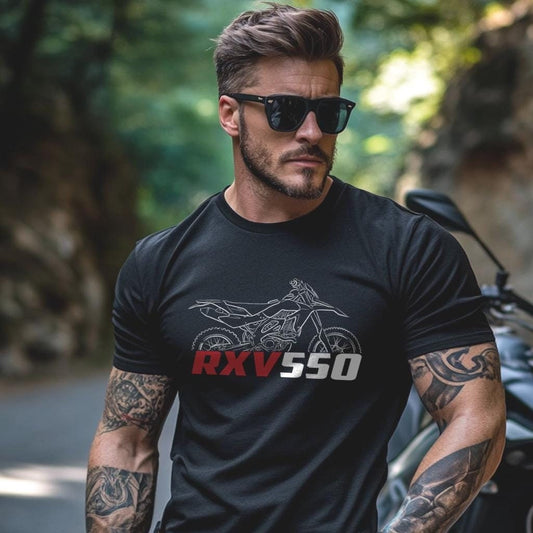 Aprilia RXV 550 Inspired T-Shirt - Motorcycle Tee Shirt for Riders