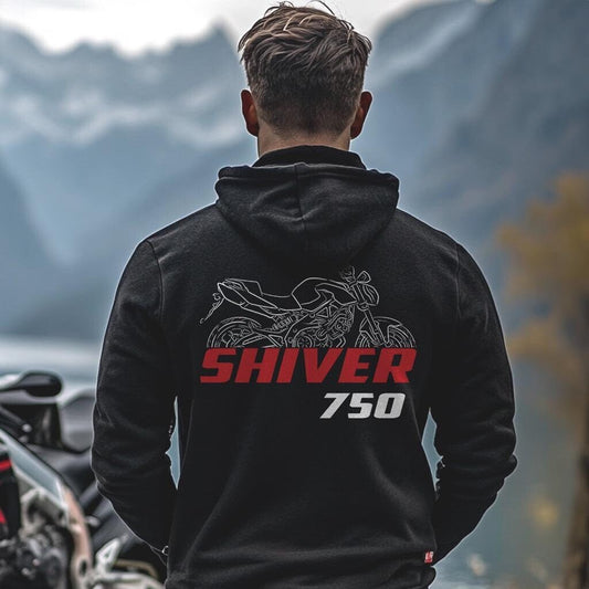 Aprilia Shiver 750 Inspired Hoodie - Motorcycle Sweatshirt for Riders