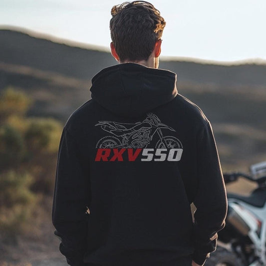 Aprilia RXV 550 Inspired Hoodie - Motorcycle Sweatshirt for Riders