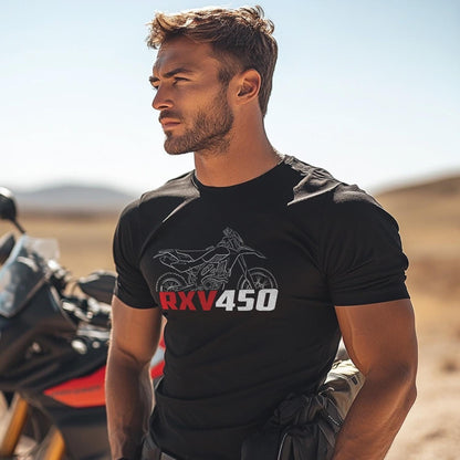Aprilia RXV 450 Inspired T-Shirt - Motorcycle Tee Shirt for Riders