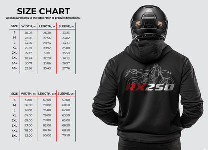 Aprilia RX 250 Inspired Hoodie - Motorcycle Sweatshirt for Riders