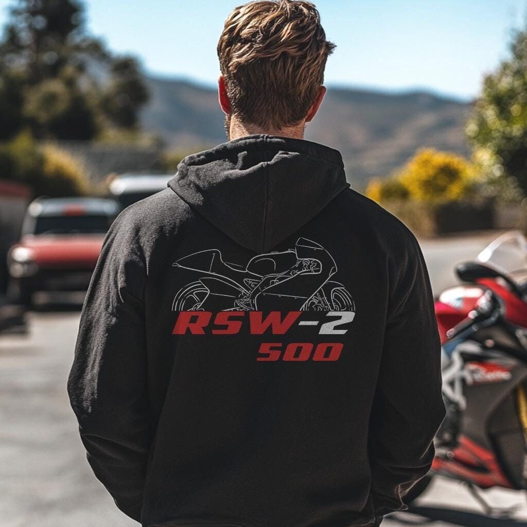 Aprilia RSW-2 500 Inspired Hoodie - Motorcycle Sweatshirt for Riders