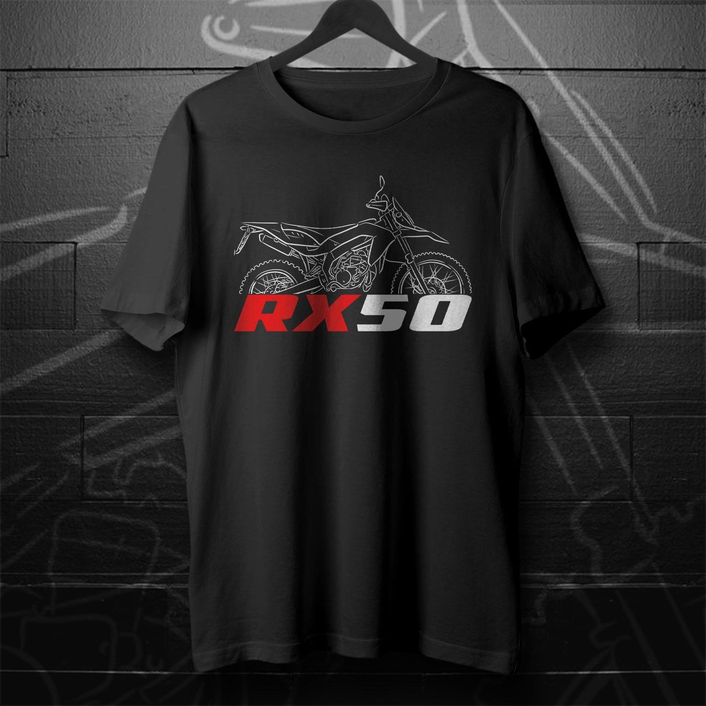 Aprilia RX 50 Inspired T-Shirt - Motorcycle Tee Shirt for Riders