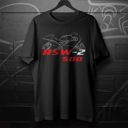Aprilia RSW-2 500 Inspired T-Shirt - Motorcycle Tee Shirt for Riders