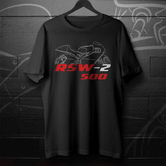 Aprilia RSW-2 500 Inspired T-Shirt - Motorcycle Tee Shirt for Riders