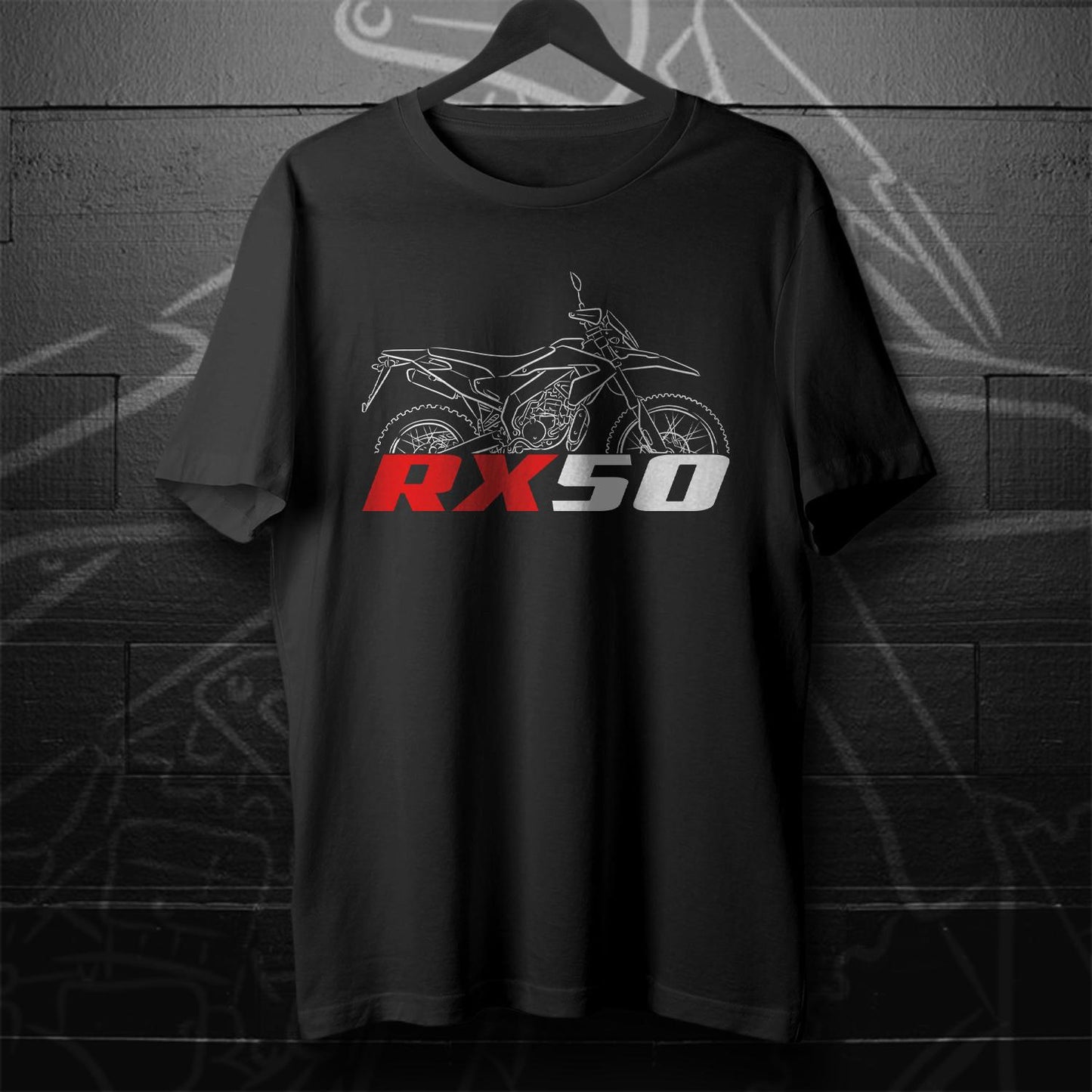 Aprilia RX 50 Inspired T-Shirt - Motorcycle Tee Shirt for Riders