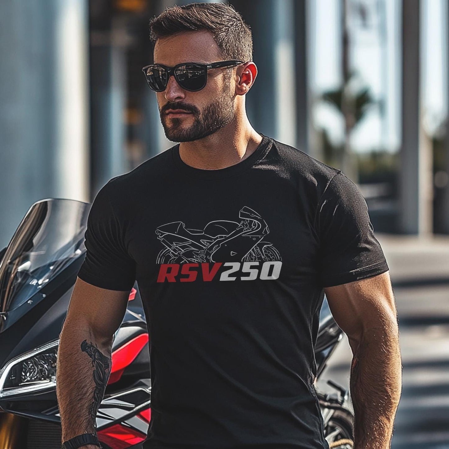Aprilia RSV250 Inspired T-Shirt - Motorcycle Tee Shirt for Riders