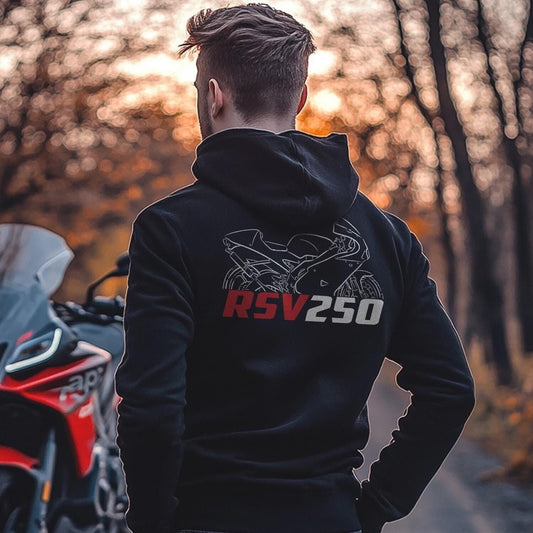 Aprilia RSV250 Inspired Hoodie - Motorcycle Sweatshirt for Riders