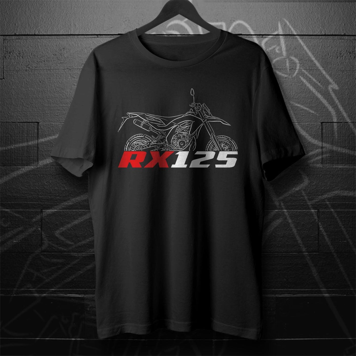 Aprilia RX 125 Inspired T-Shirt - Motorcycle Tee Shirt for Riders
