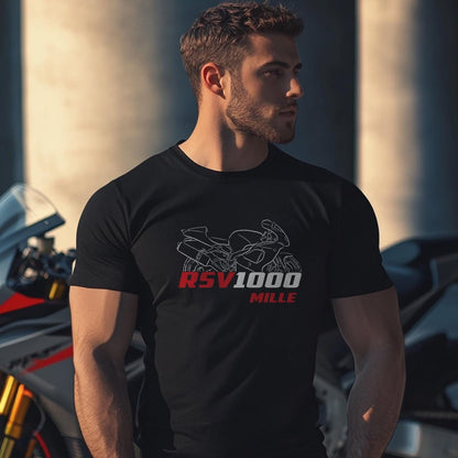 Aprilia RSV 1000 | Mille & R Inspired T-Shirt - Motorcycle Tee Shirt for Riders