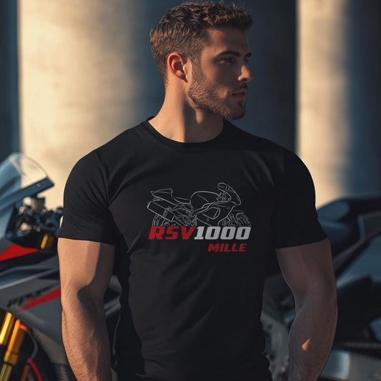 Aprilia RSV 1000 | Mille & R Inspired T-Shirt - Motorcycle Tee Shirt for Riders