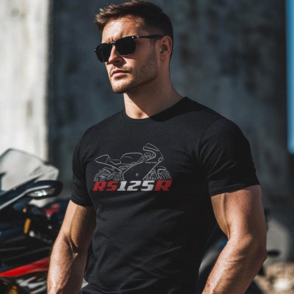 Aprilia RS125R Inspired T-Shirt - Motorcycle Tee Shirt for Riders